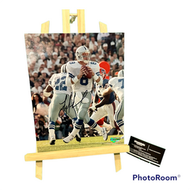 Troy Aikman Hand Signed Dallas Cowboys 8x10 Photo w/COA