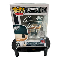 Carson wentz Hand Signed Philadelphia Eagles Funko POP # 74 W/COA