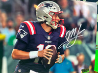 Mac Jones QB Hand Signed Patriots 8x10 Photo w/COA