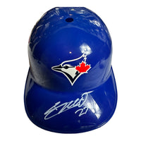 Vladimir Guerrero Hand Signed FS Souvenir Batting Blue Jays Helmet W/COASS