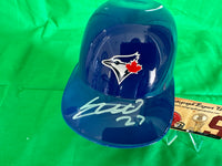 Vladimir Guerrero Hand Signed Mini Sundae Blue Jays Helmet W/COA