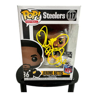 Jerome Bettis " THE BUS " Pittsburg Steelers HOF Hand Signed Funko POP # 117 W/COA