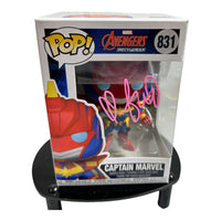 Brie Larson Hand Signed Marvel Avengers " CAPTAIN MARVEL " Funko Pop w/COA