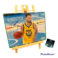 Stephen Curry Hand Signed Warriors 8x10 Photo w/COA