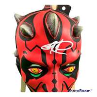 Ray Park "Darth Maul" Hand Signed Star Wars Mask W/COA JSA