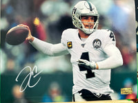 Derek Carr Hand Signed Raiders 8x10 Photo w/COA