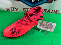 Legendary King Of Soccer PELE Hand Signed Adidas Field Cleat Red w/COA