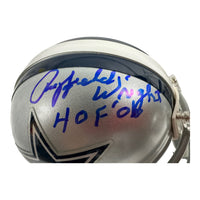 Rayfield Wright - Dallas Cowboys Hand Signed Mini Helmet W/COA