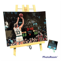 Larry Bird HOF Hand Signed Celtics 8x10 Photo w/COA