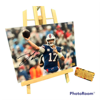 Josh Allen Hand Signed Buffalo Bills 8x10 Photo w/COA