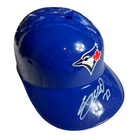 Vladimir Guerrero Hand Signed FS Souvenir Batting Blue Jays Helmet W/COASS