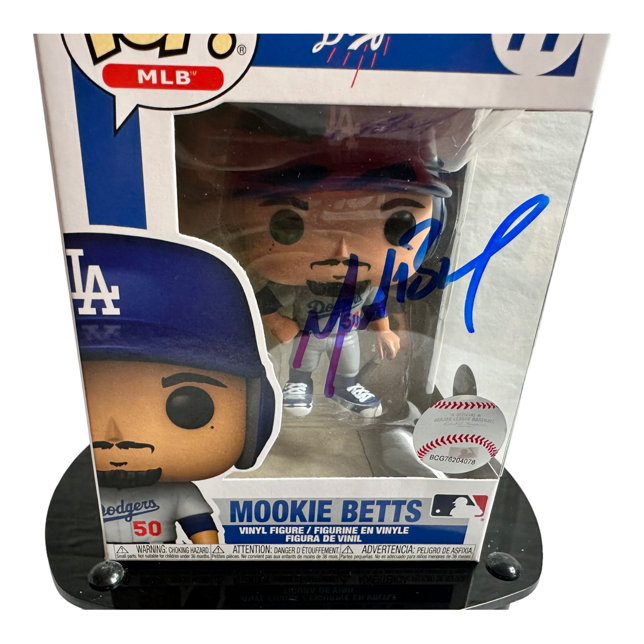 Mookie Betts Los Angeles Dodgers Autographed Fanatics Authentic #74 Funko  Pop! Figurine