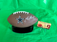 HOF TROY AIKMAN QB Cowboys Hand Signed Mini Logo Ball W/COA