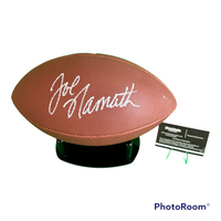 HOF Legendary JOE NAMATH Hand Signed Wilson NFL Ball W/COA