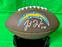 JUSTIN HERBERT QB Chargers Hand Signed Mini Ball W/COA