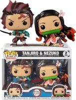 TANJIRO & NEZUKO EXC FUNKO POP! ANIMATION DEMON SLAYER ANIME 2 PACK